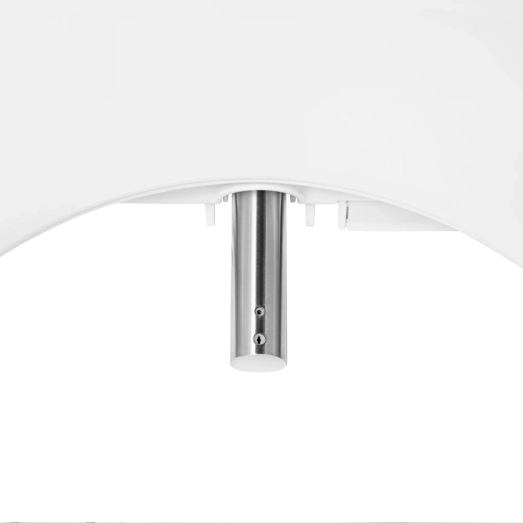 Round Advanced Brondell EM617 Bidet Control, Toilet with Remote Seat White Swash