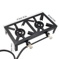 Patio Stove Standard) Camping ( Propane BBQ for Double Iron Gas Cast Cooking Nebublu
