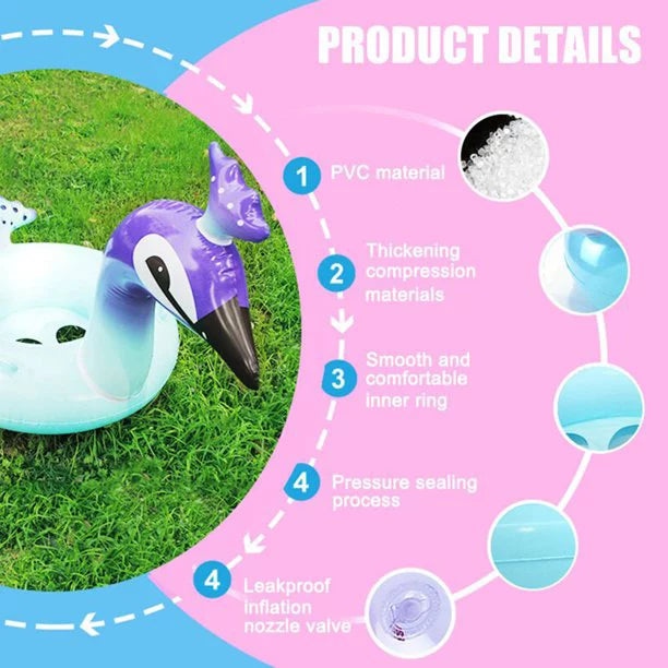 Game Peacock 48 Fun Float with Fast Decorative Inch for Malai Water Glitter Beach Swim Toys Kids Party Lounge Valves Inflatable Pool Raft Floaties | Designed
