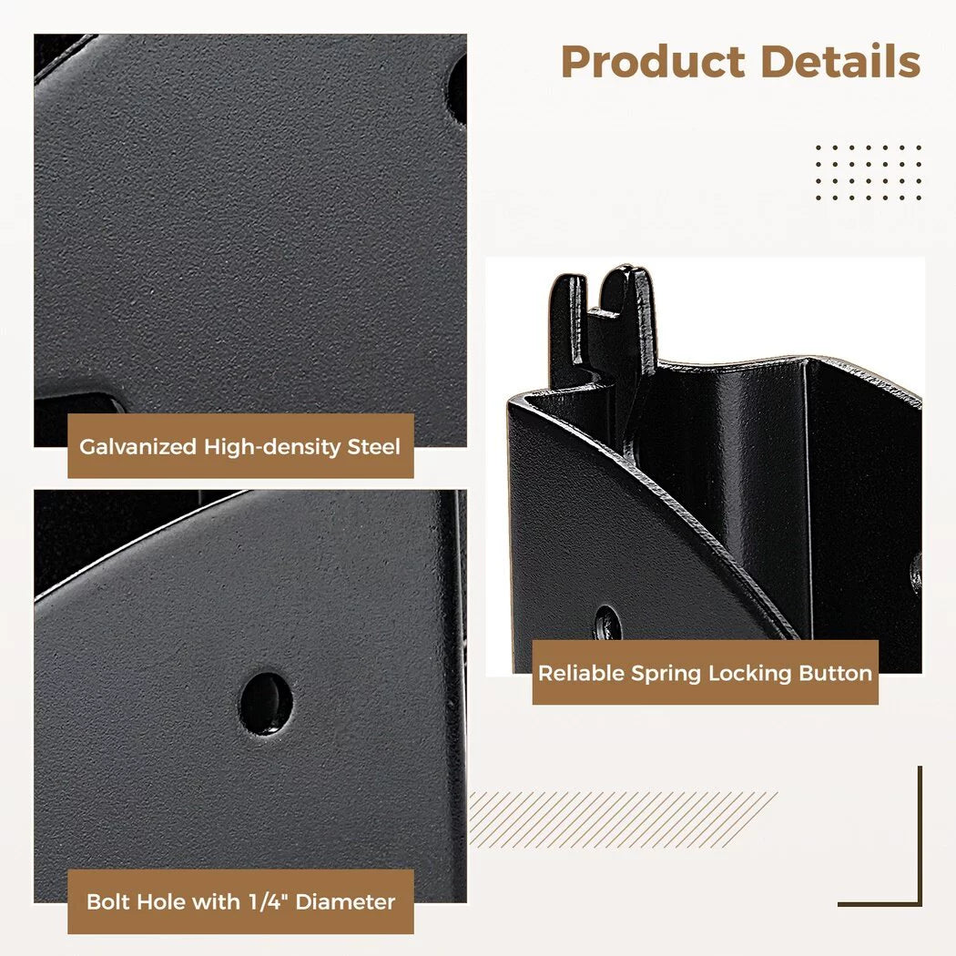 Accessories, Fittings, Cargo Beam Trailers, E Cargo Storage Trucks, Lumber Track Wood Wood Vans E for Brackets Track Socket Beam Down Tie RVs, 4PCS Brackets,
