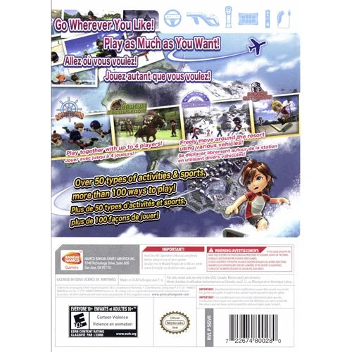 Namco, Go 00722674800280 Vacation, Bandai Nintendo Wii,