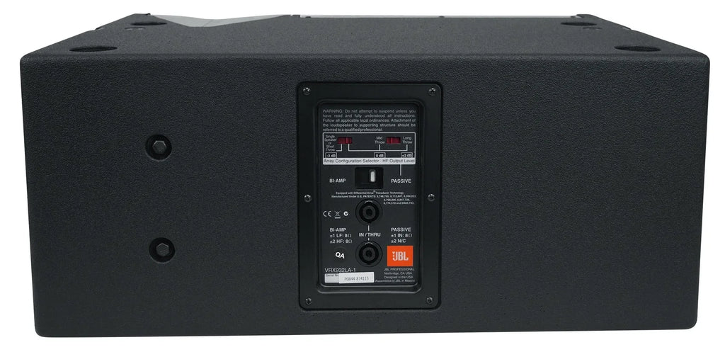 JBL 12" Passive VRX932LA-1 Watt Speaker Line-Array Black 2-Way 800 in