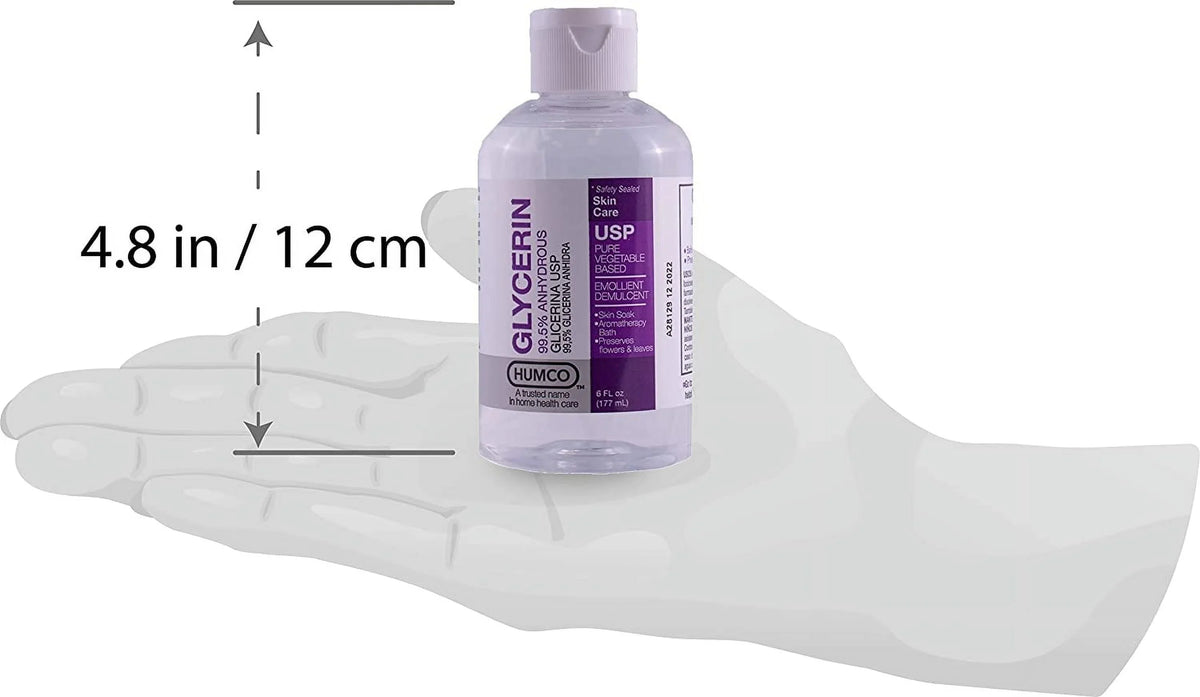 Glycerin Pack 6oz Each, Protectant Skin 4 of USP 99.5% Humco