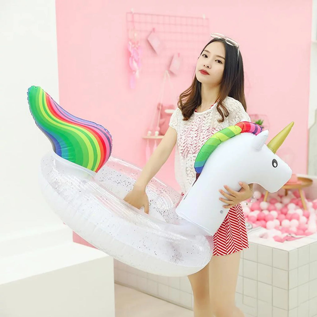 Up Lounge Summer Rideable with Fast Floatie Party Blow Large Pool Adults Pool Valves Ride Swimming Beach Kids Decorations inch) On (48 Raft Float Toys