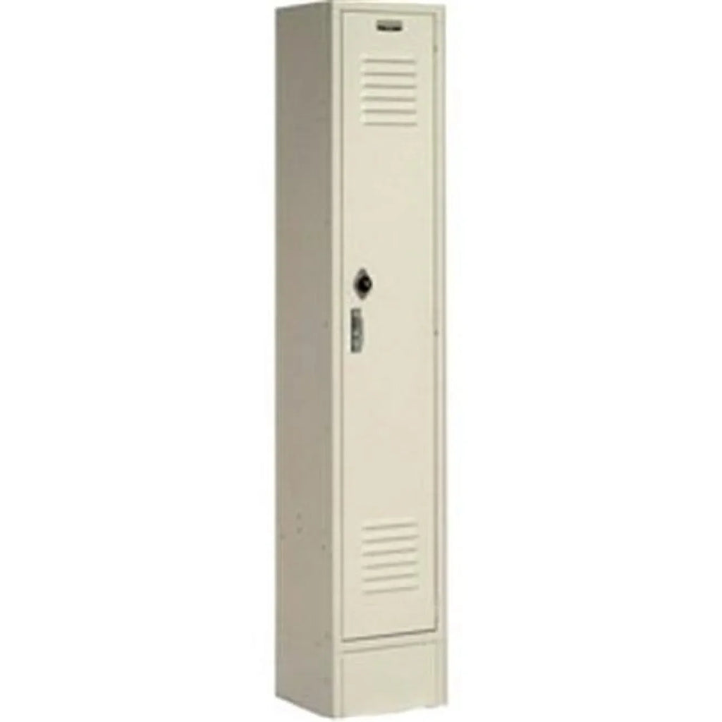 Global 1 with Door Paramount Locker to Assemble Tan - Single Tier Industrial Ready