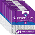 8 Pleated (15_1/2x24_1/2) Filters 16x25x1 Air Pack MERV 24