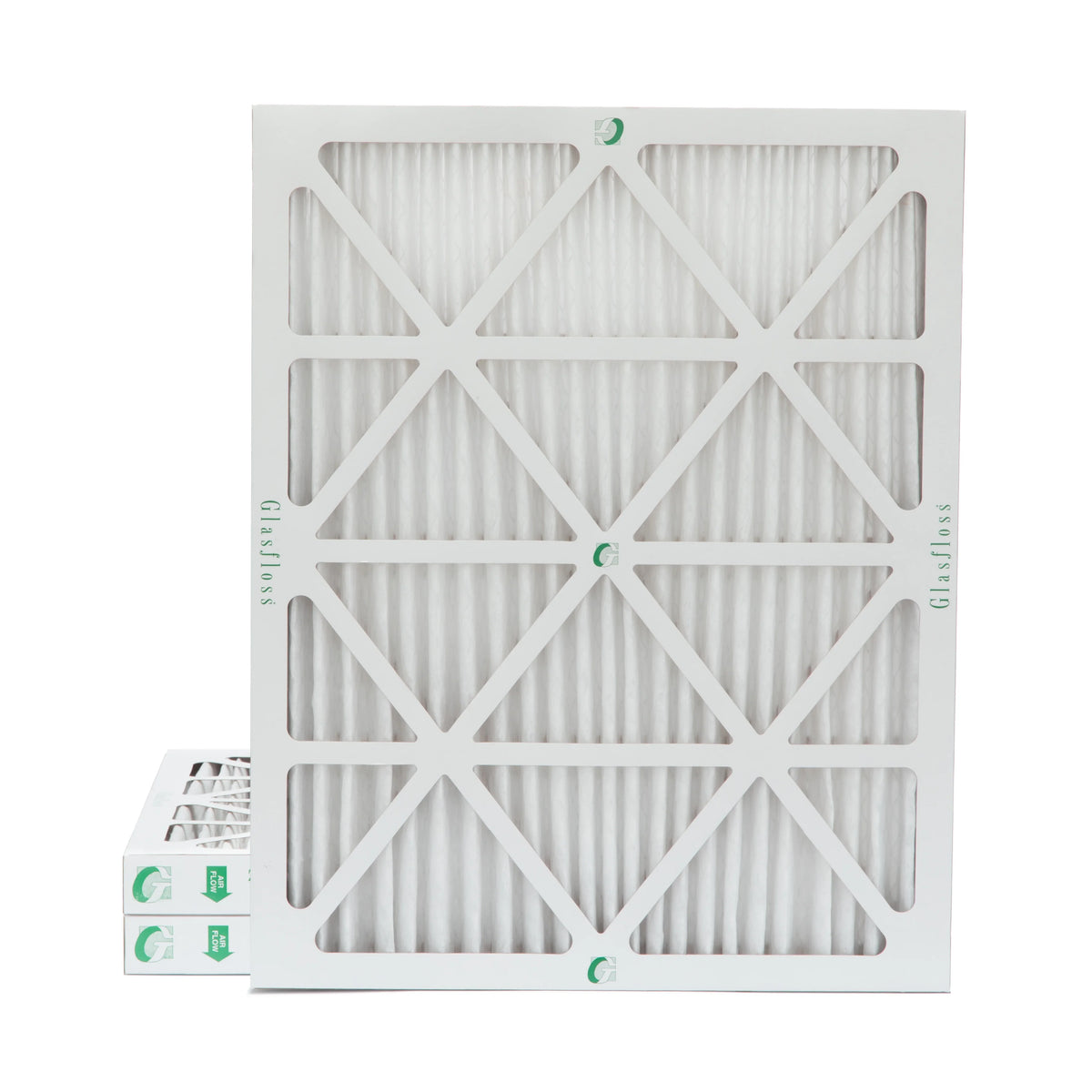 3 Pack 23-3/8 Size: MERV 10 of Filters Pleated x Glasfloss. x Air by Inch 2" Actual 20x24x2 1-3/4 19-3/8