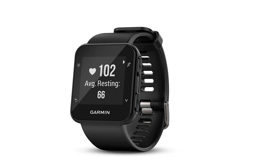 35; Forerunner Easy-to-Use Running Garmin Watch, 010-01689-00 GPS Black