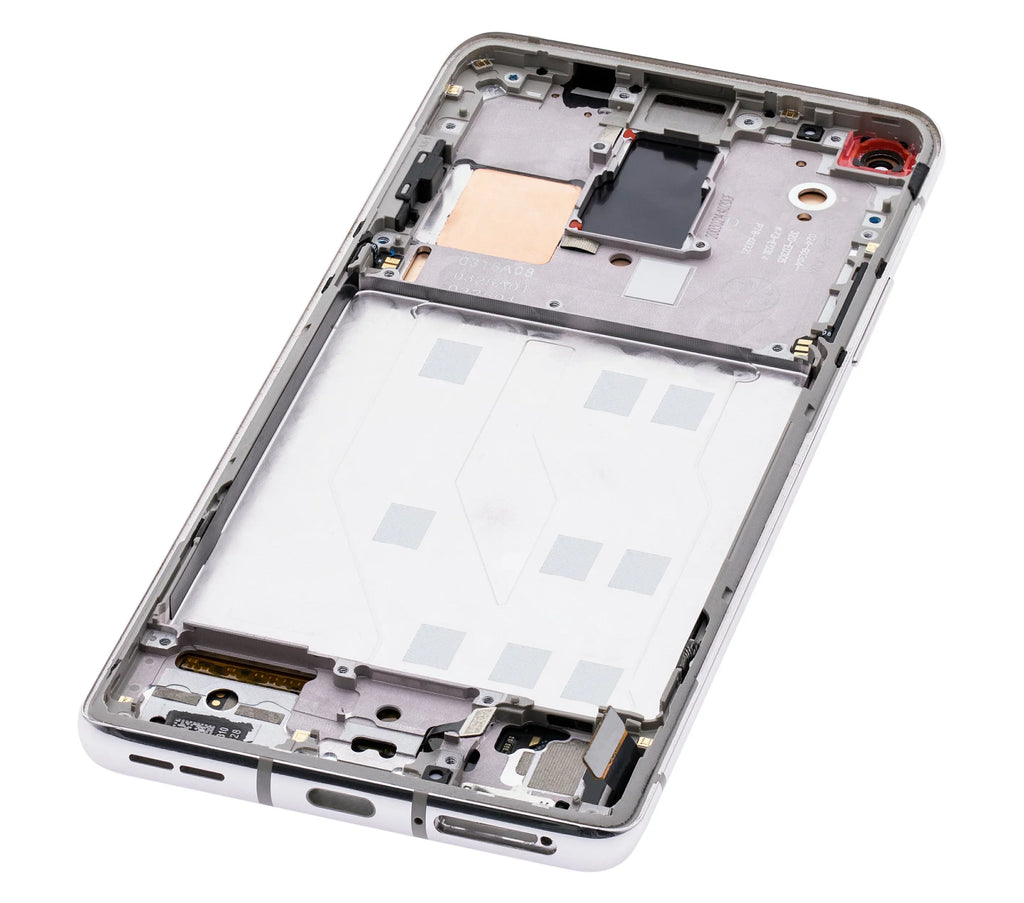 Assembly Replacement (Non-Verizon Compatible Frame Frame) OnePlus 5G OLED (Refurbished) 8 Silver) 5G UW (Polar For With /