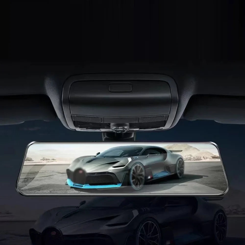 Aibecy Touchscreen Night-Vision Clear 170° Wide Driving Parking 1080P Support Re Loop Detection Monitor Rear with Inch & Motion 9.66 Dash Recorder Dual Locking Collision DVR Angle Recording Front
