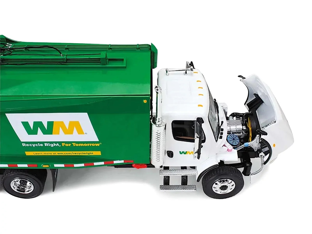 with Gear Freightliner Model Loader Garbage First Bins "Waste M-2 Truck by Diecast Management" 1/34 Rear Garbage McNeilus with