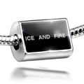 Clear Charm Black Silver Sterling Neonblond Cubes Ice Ice Fire 925 Bead on And