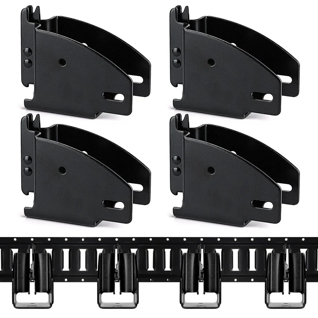 Accessories, Fittings, Cargo Beam Trailers, E Cargo Storage Trucks, Lumber Track Wood Wood Vans E for Brackets Track Socket Beam Down Tie RVs, 4PCS Brackets,