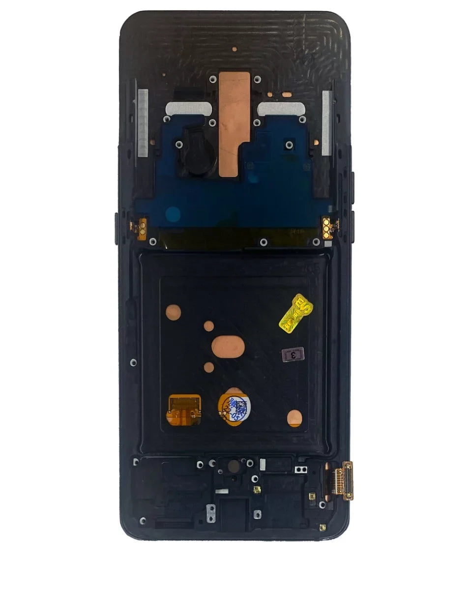 With Frame A80 (A805 Galaxy (Refurbished) Assembly Samsung 2019) Black) For Compatible / Replacement (Phantom OLED