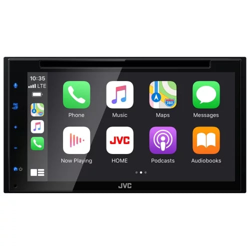 6.8" Android Bluetooth JVC Receiver+Camera Carplay Apple KW-V66BT Player CD/DVD