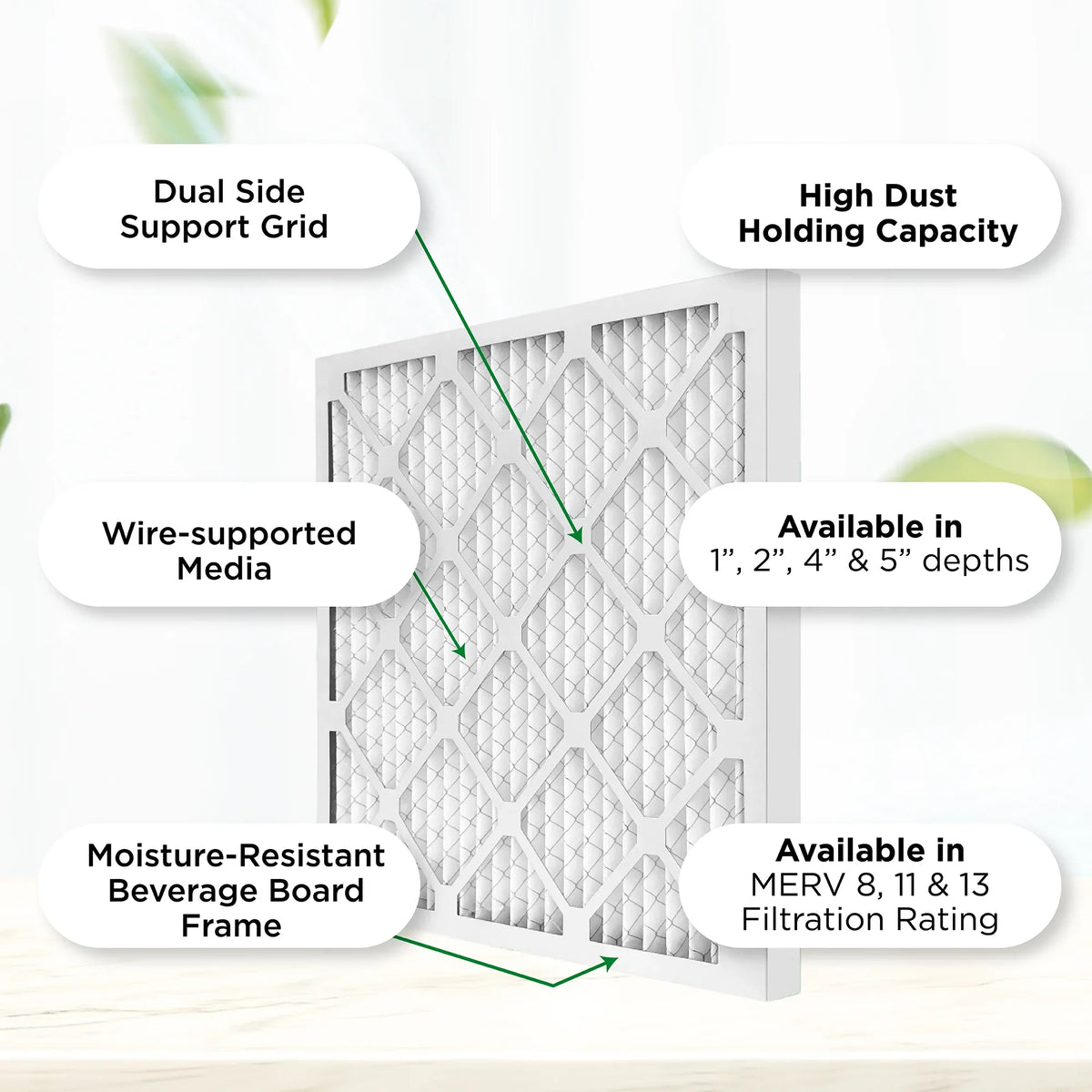 Case Air MERV Actual Pleated 18x24x2 8 1-3/4 23-3/8 Air 12. of Filters. Furnace Pamlico Size: 17-3/8 x x AC