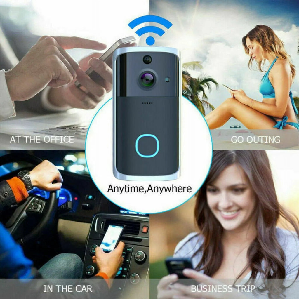 Automation Door Home Homekit Security Video WiFi Smart Smart Intercom Wireless Doorbell Visual Module-Black Phone Bell Camera Ring