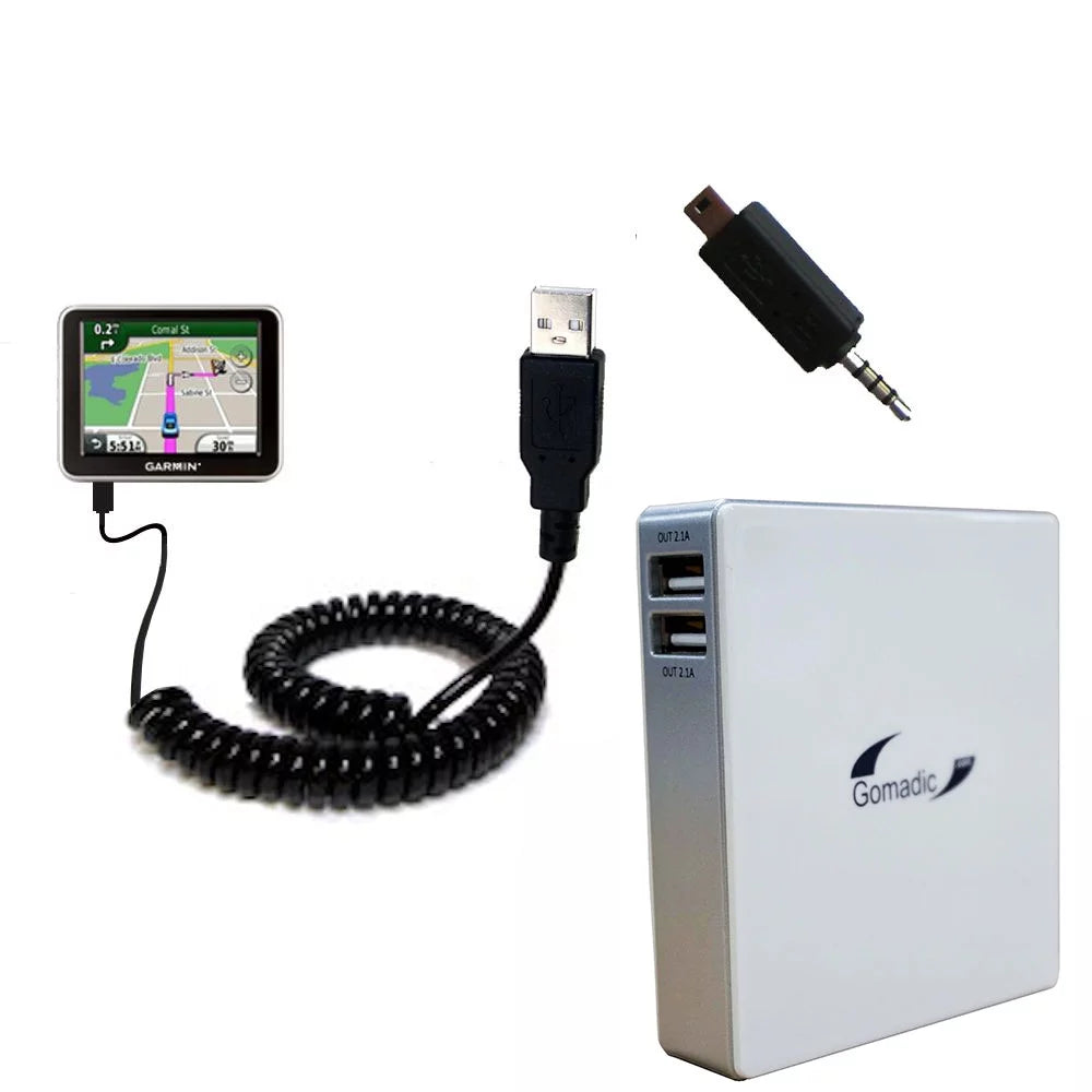 Portable 2310 with External - High suitable Gomadic Rechargeable Capacity Charger TipExchange Garmin for Pack Nuvi Technology the Battery