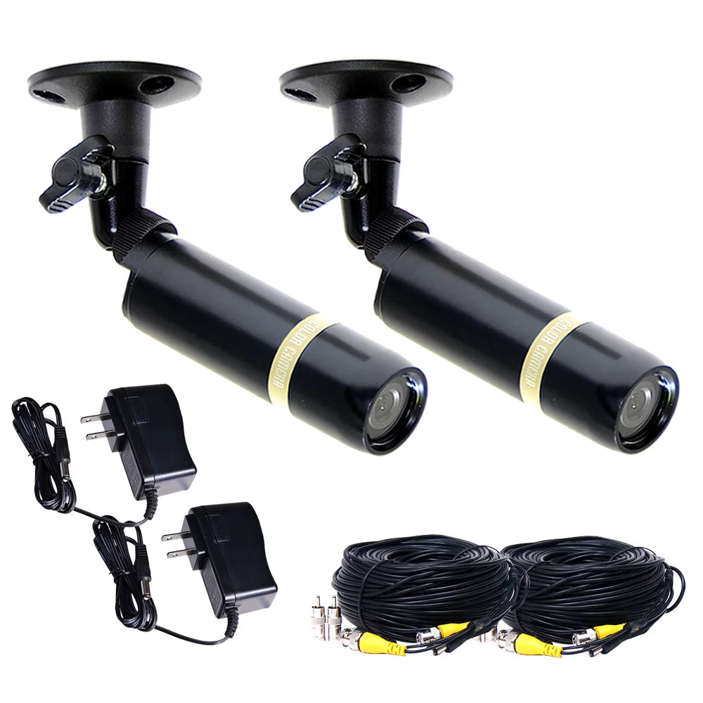 Wide Extension Built-in Camera Cable Security Angle Supply Power CCD Lens bze SONY Outdoor Bullet and with VideoSecu 2