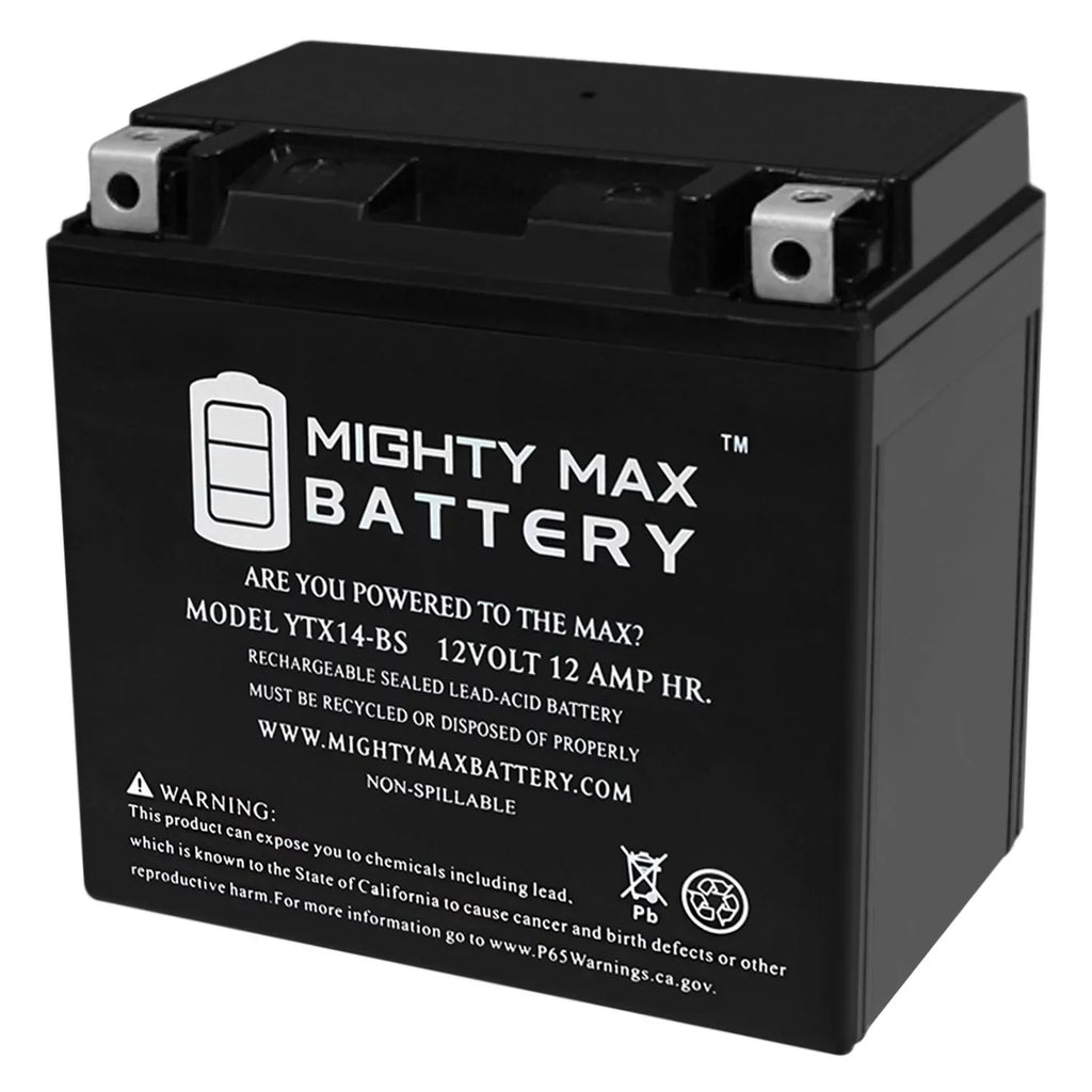 YTX14-BS Battery 07, for GS, GT, ADV BMW Replacement R, F800ST, 17-18
