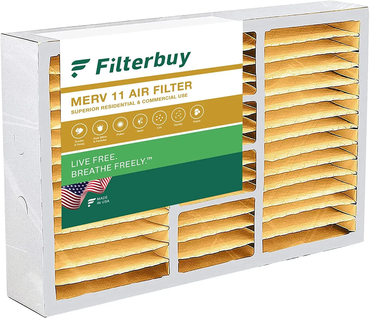 Lennox (1-Pack) MERV for 11 Filterbuy AC Air Filters Furnace Pleated 17x26x4 x6664 HVAC