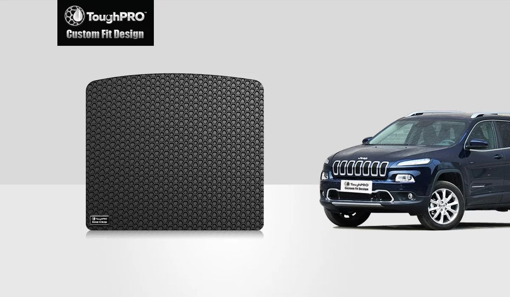 Black ToughPRO - USA) Cargo (Made Rubber Weather All Duty Cherokee JEEP 2016 Mat - Heavy in - - Compatible with