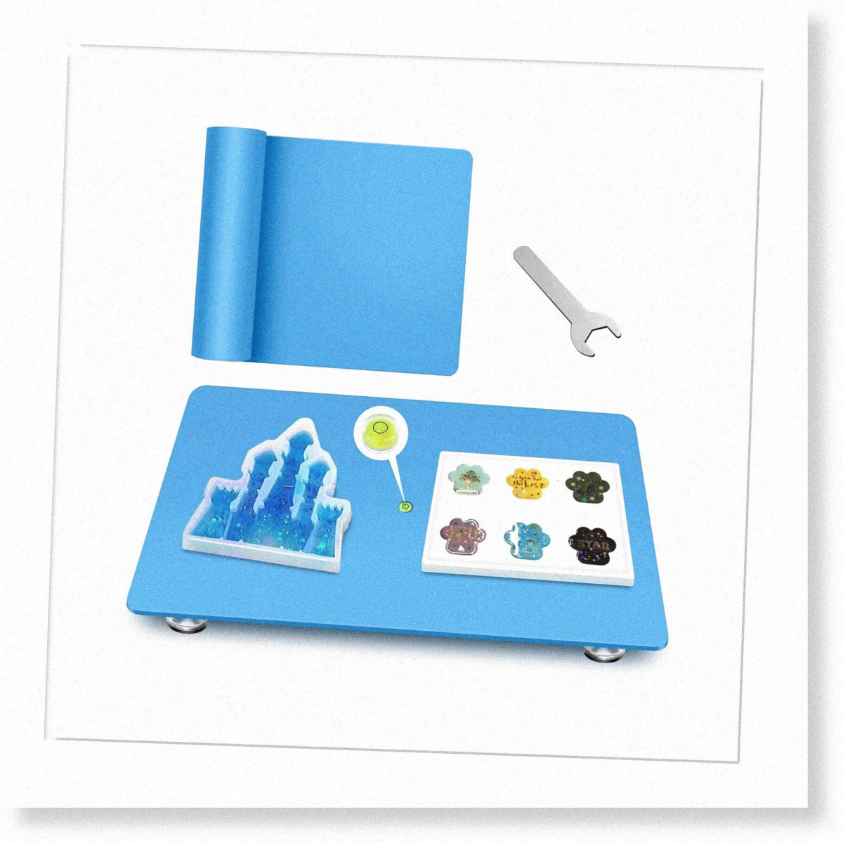 Multipurpose & Acrylic #Resi Board x ResiLevel 12" & - Leveling Resin Supplies Resin for Pouring. 16" for Epoxy Results! Ultimate Pro Flawless Adjustable Table Leveling Perfect The