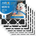 25x25x1 Furnace 6 Pack AC AIRX 5 Air AIR. WICKED MERV FILTERS Comparable Filter to Carbon Made Eliminator by Premium & 8 CLEAN Odor Filter 25x25x1 USA Filters HVAC 700 MPR FPR