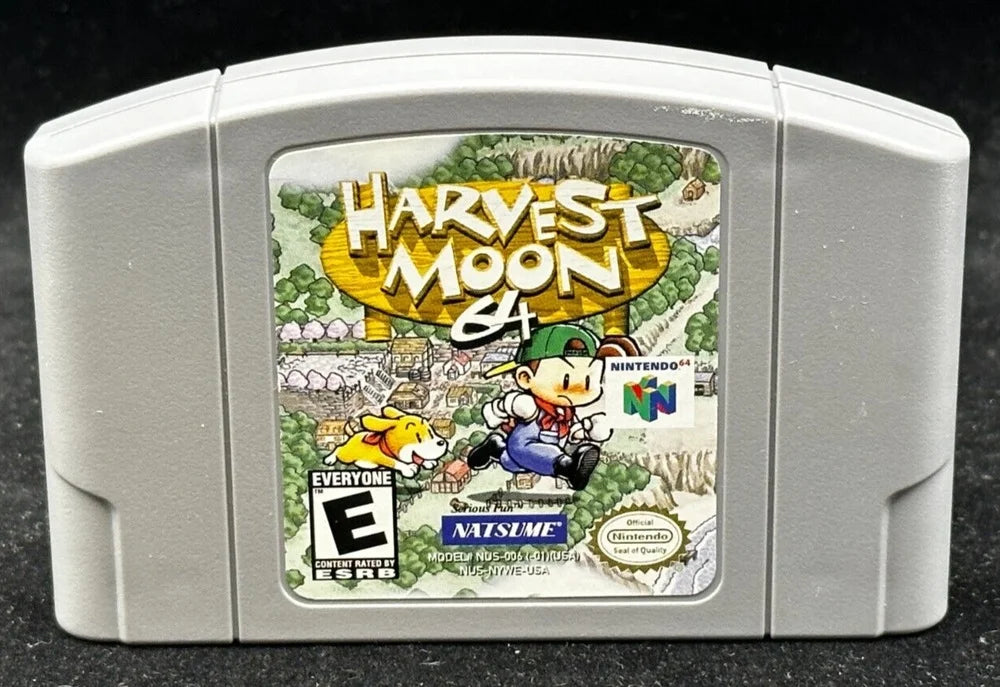 Only Harvest 64 Nintendo N64 64 Moon NATSUME- Genuine Cassette