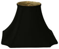 Black Inverted Shade Lining Designs Corner Gold 13.5" Cut Royal with Square Lamp