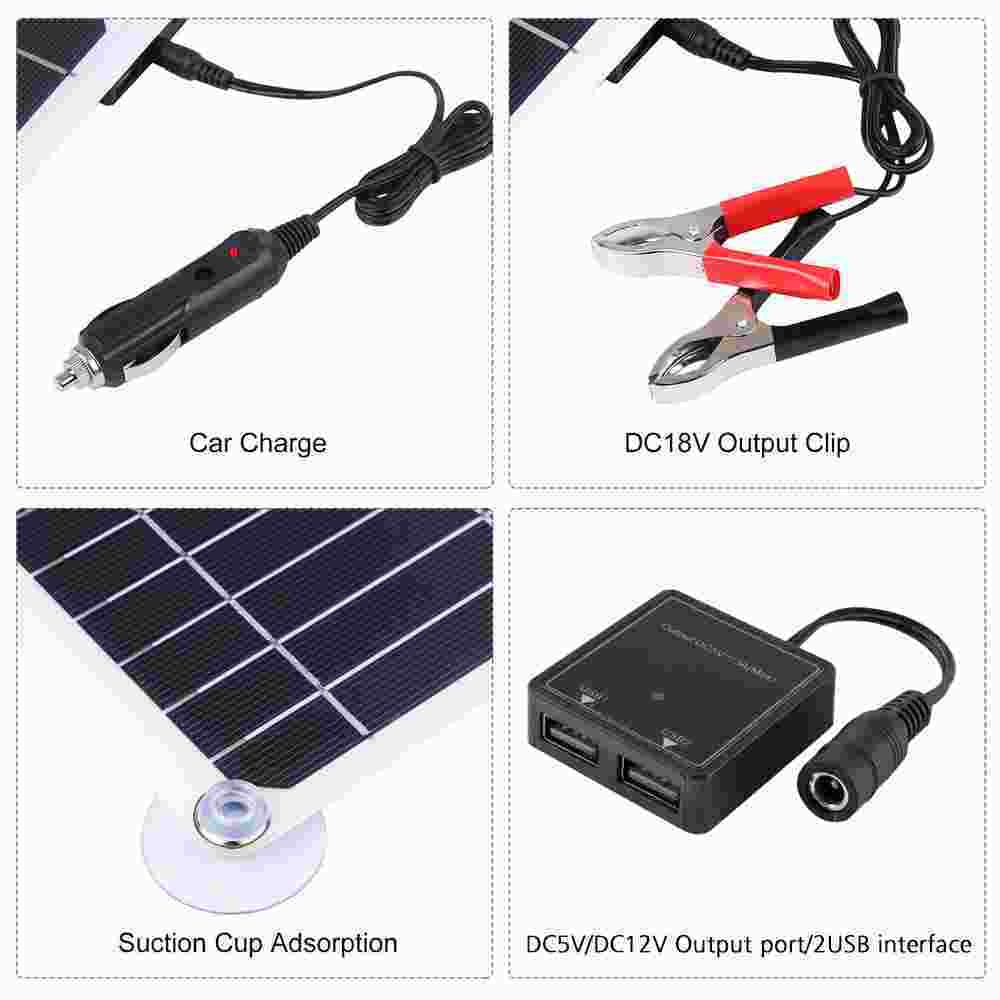 kit home outdoor solar charge car with MDHAND panel light solar camping controller charger 200W source emergency