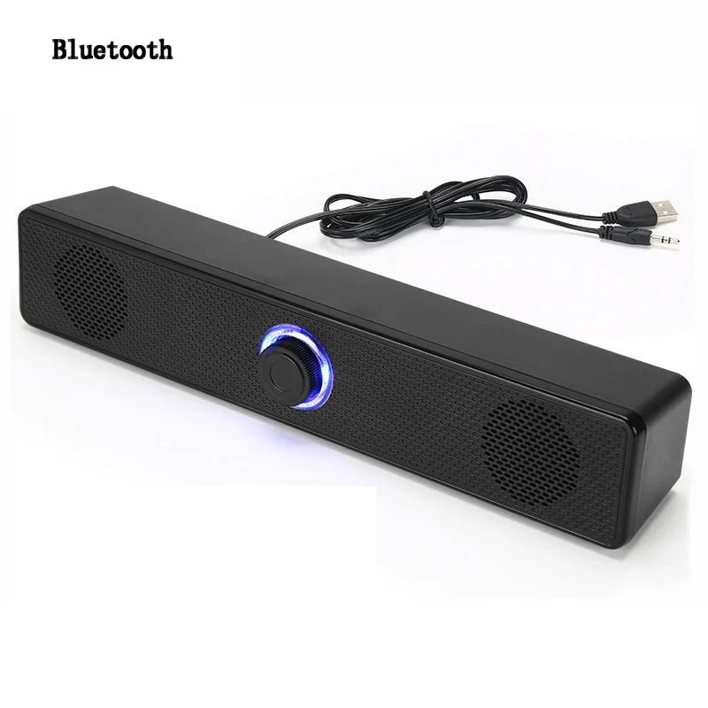 Bluetooth Bass Speaker 4D Strong Home System Soundbar Stereo Subwoofer Wired For Sound Computer TV Theater Surround