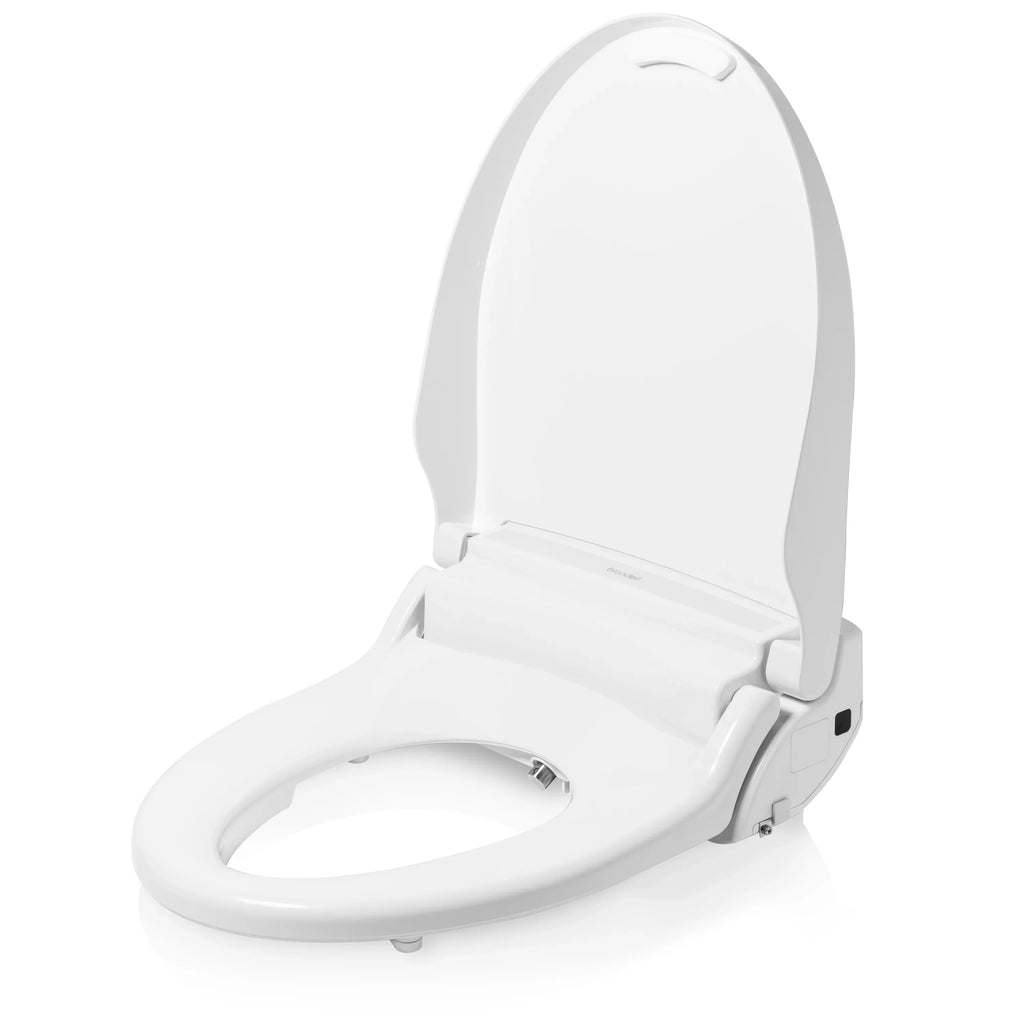 Round Advanced Brondell EM617 Bidet Control, Toilet with Remote Seat White Swash