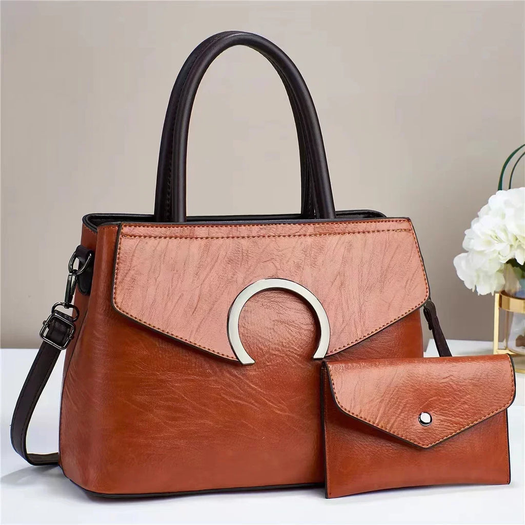 and Luggage Women's American Set Two Fashion European One Women's 2023 Shoulder Handheld Junior Women's New Baobao Bag Mother Piece Bag