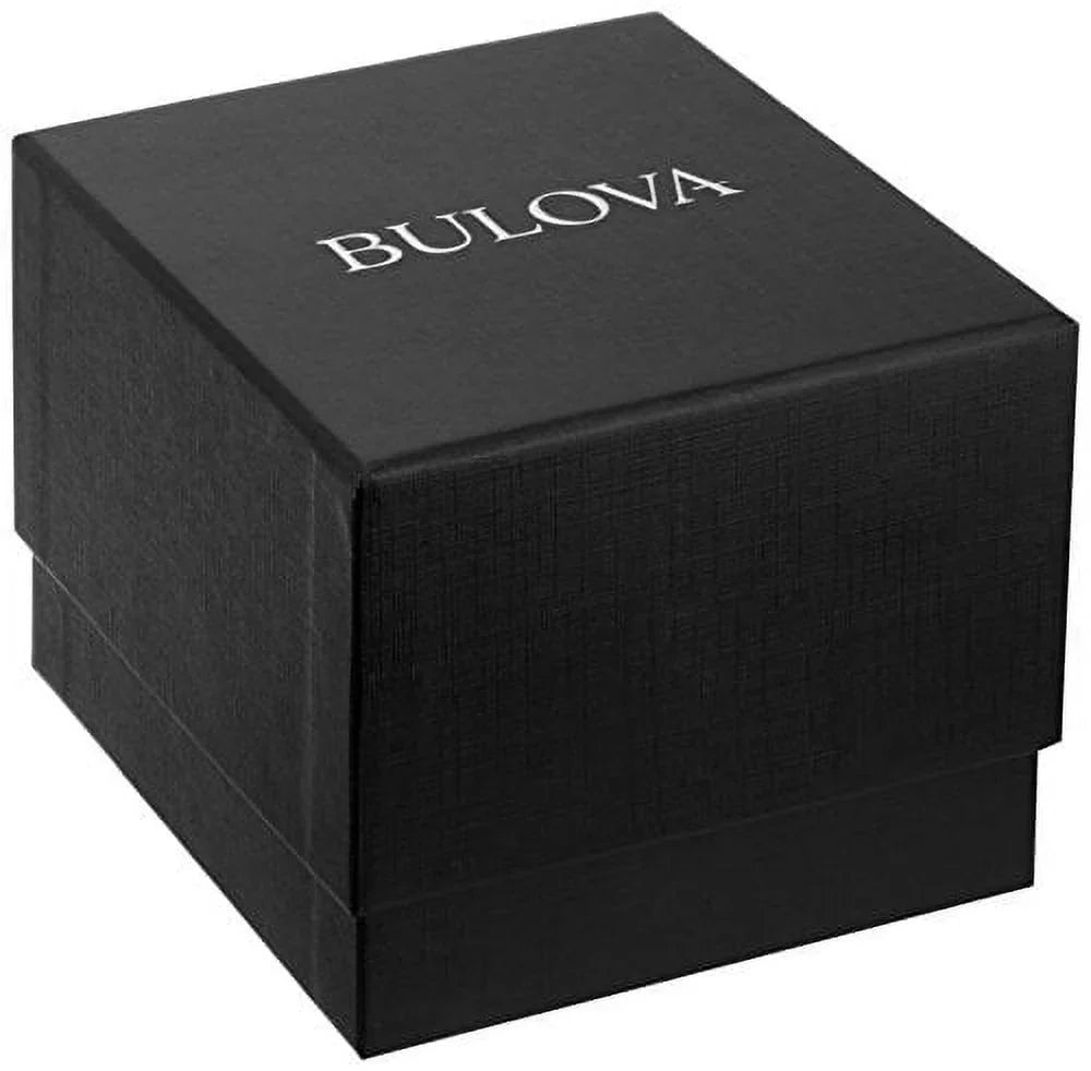 Brown Bulova Watch Leather Men's Skeleton Dial Automatic Strap 98A165