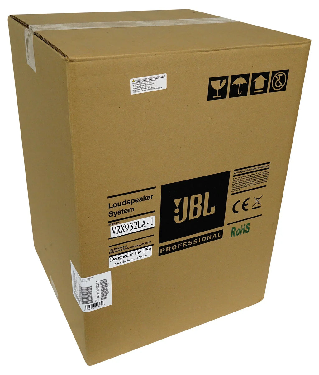 JBL 12" Passive VRX932LA-1 Watt Speaker Line-Array Black 2-Way 800 in