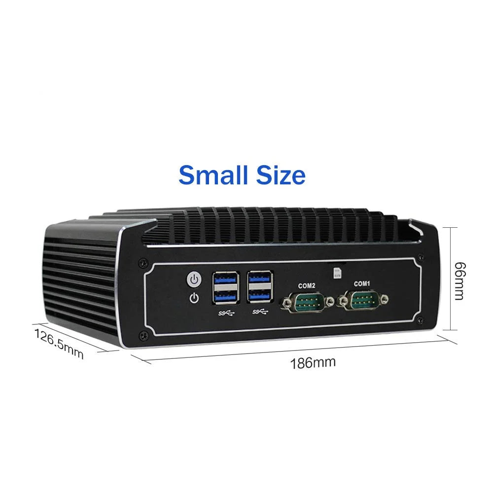 Core Nic, Mini 8th 10 Windows PARTAKER COM, 4 Cores Slot, HD, CPU, 8250U 1TB 4*USB3.0, Dual Gen, Card 8GB 4K 2 Fanless Industrial SSD Ram Powerful HDD, SIM Pro Mini PC, DP, 128GB Computer, i5