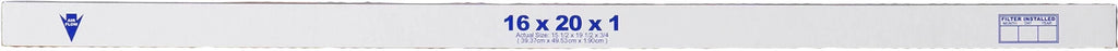 16x20x1 Filters (15_1/2x19_1/2) 6 Pleated Air MERV Pack 8