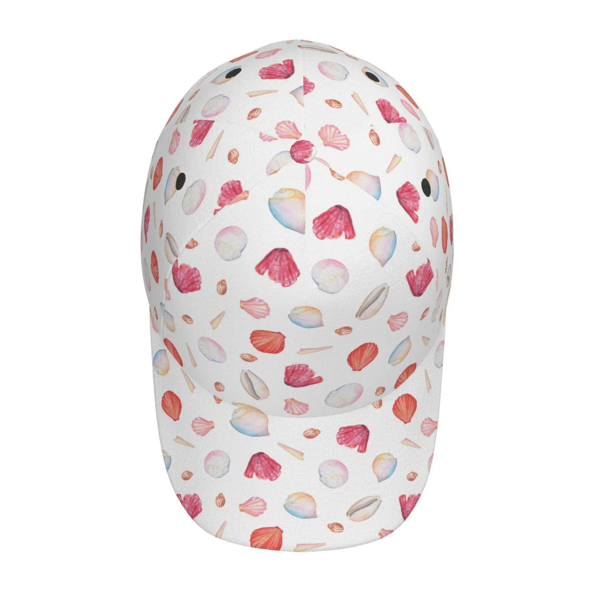 Seashell Cap Coral For Hat Lukts Red Scallop Men/Women,Unstructured/Cotton And