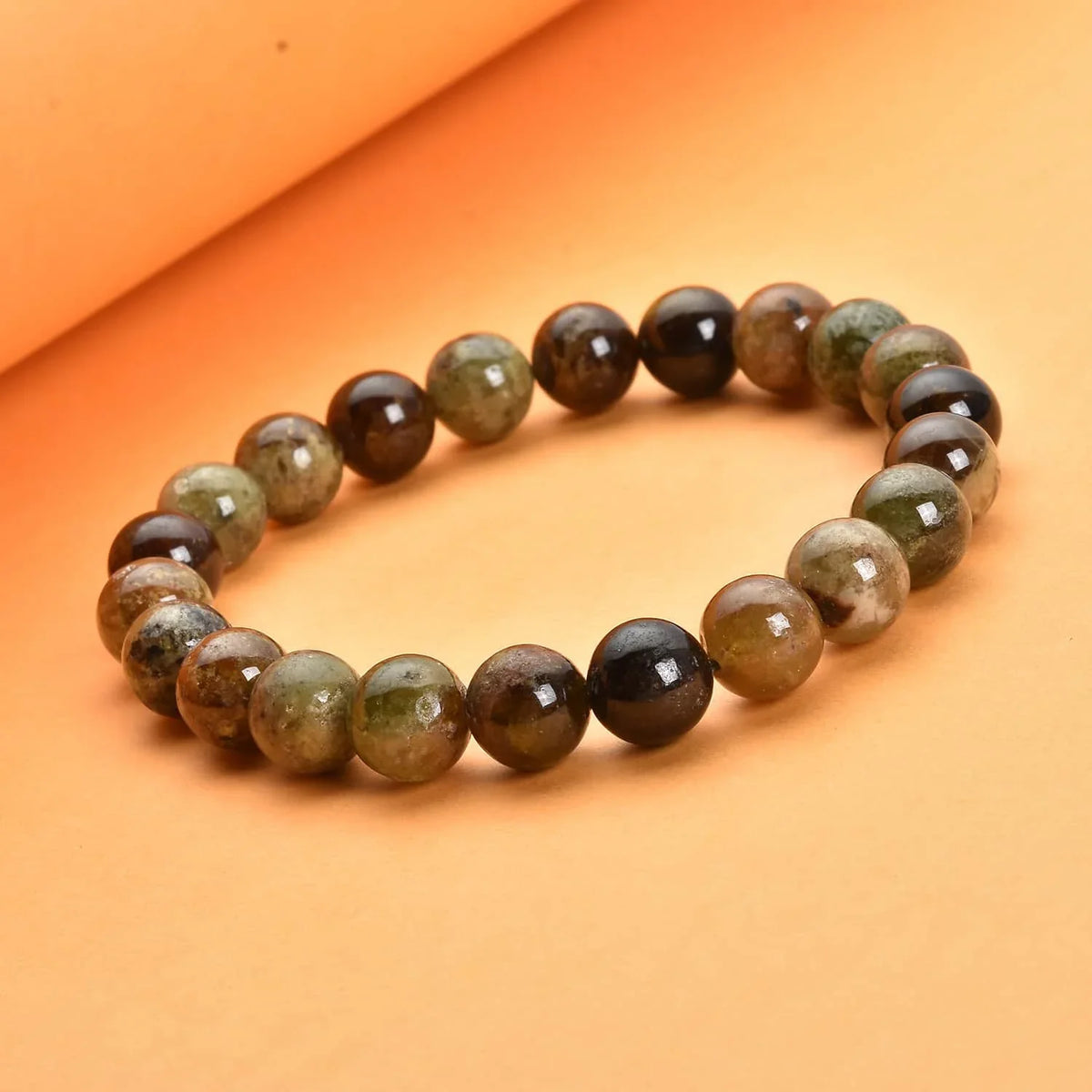 Day 155 Mothers Mom Women Shop Green Bracelet Ct 8-10mm Stretch for Beaded Gifts for Garnet LC