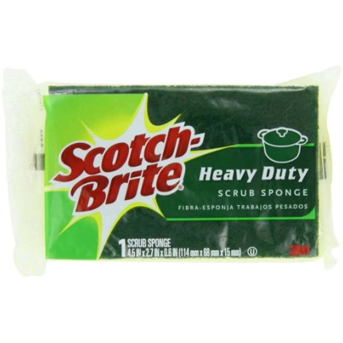 Heavy Total Sponges Scotch-Brite Scrub Duty Sponge, 21