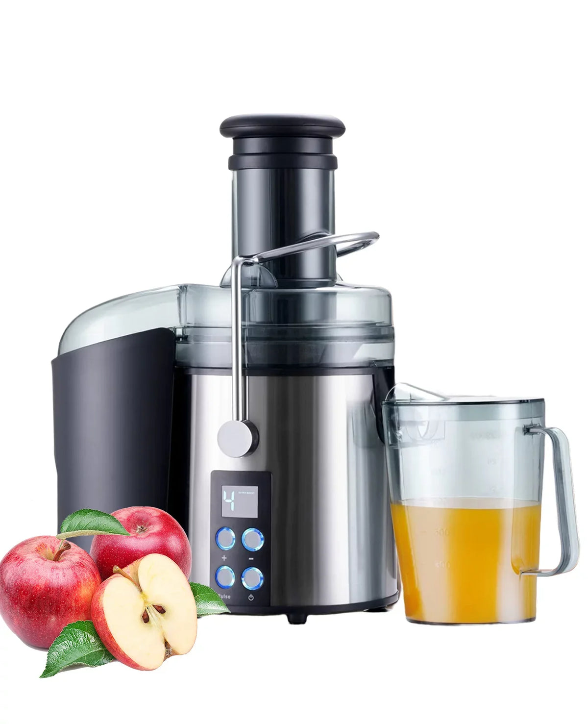 3" with Filter for Centrifugal Machines - Tainless-steel Anti-drip Feed Juicer Chute Vegetable Fruit