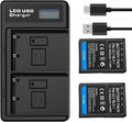 Dual Battery Olympus for Station BLX-1 Battery Camera 2-Pack [7.2V/2000mAh] Charge OM-1 System Rechargeable and OM