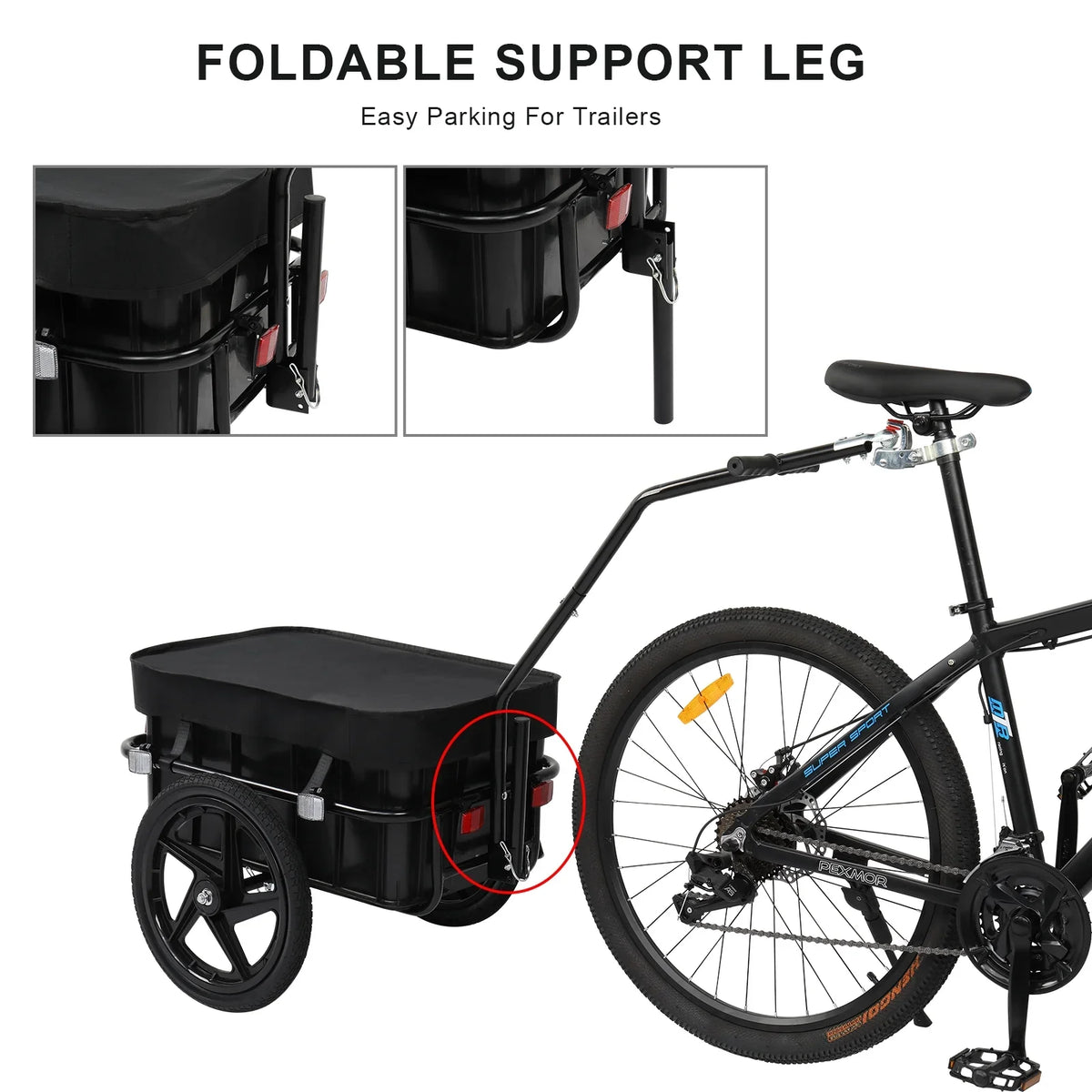 & Bicycle W/Universal Waterproof Cargo Bike Cover Trailer, Coupler Trailer PEXMOR Wagon