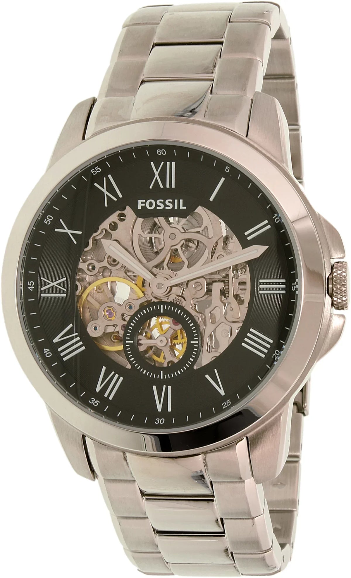 Watch Mineral Grant Automatic ME3055 Crystal Fossil Men's