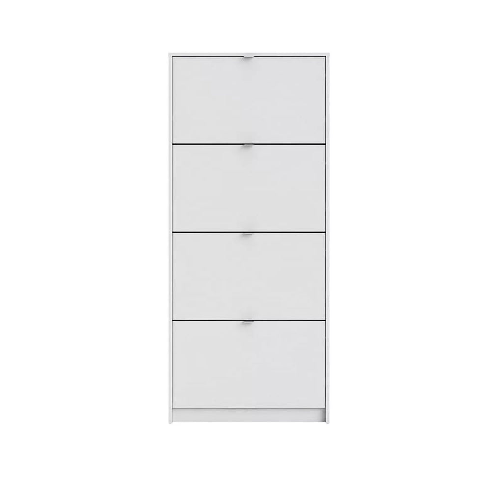 Drawer Contemporary Shoe in White Cabinet Allora 4