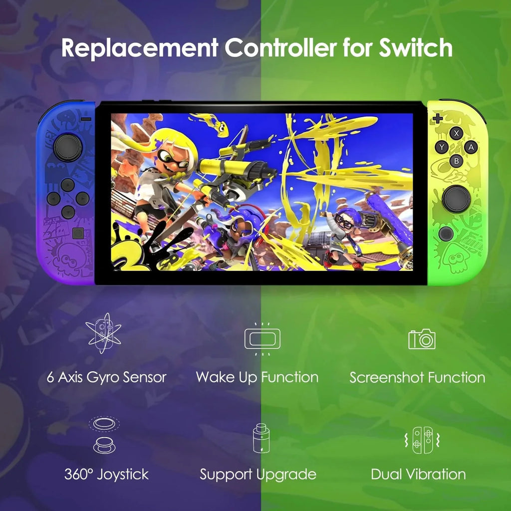 Special Edition Joy 3 Controller,Wireless Joystick- Nintendo Controllers cons Splatoon Switch Joy-Pad