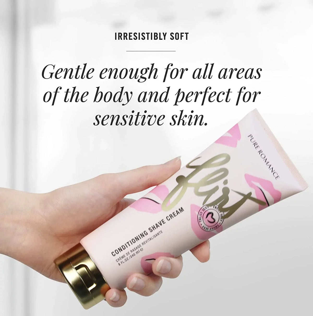 Women Pure Bikini Romance their Flirt Sexy and Underarms, Experience Smoothest for Coochy Cream Cream, to Cream, Scented Shaving Shave Legs, Conditioning Area, Truly
