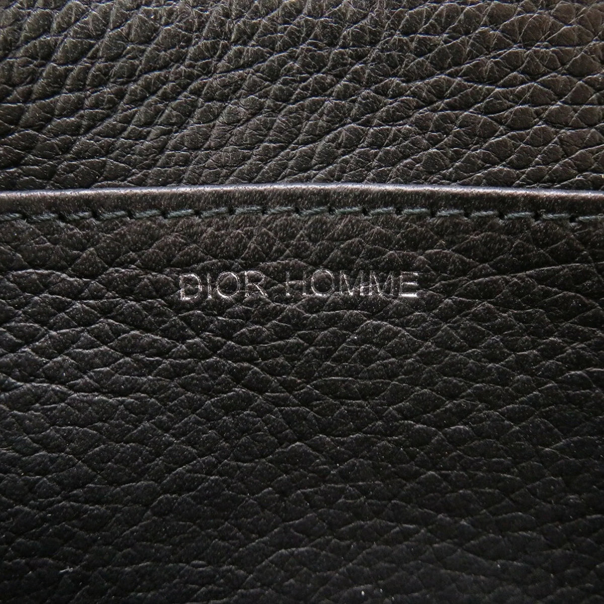 (Good) Leather Dior Pre-Owned Men's Homme Black Round Coin Case