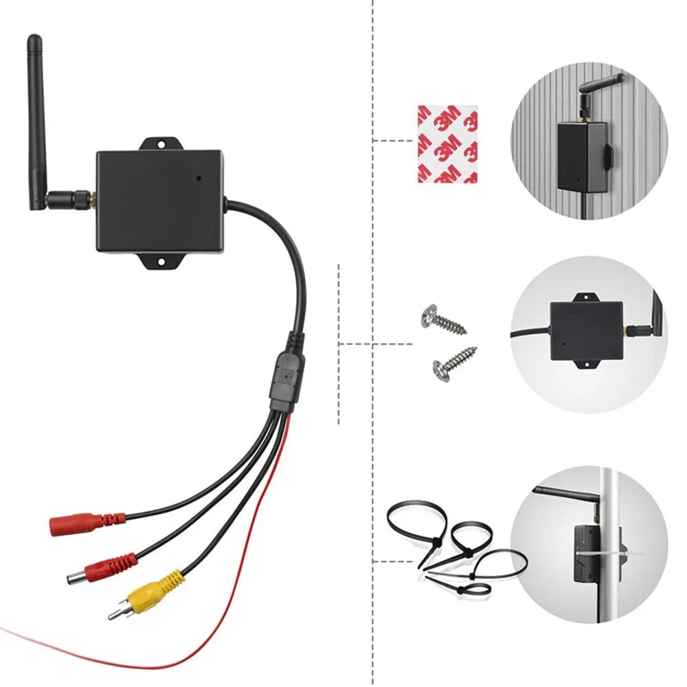 Ideal Easy Range Wifi Signal, Car Stable - Reversing AV View Transmitter for 50m Rear Camera to Camera Wireless Module -